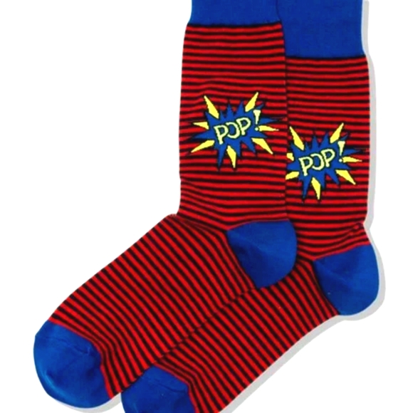 (3/$20) Pop Cotton Crew Socks by Hot Sox - Picture 1 of 2